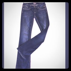 Express ReRock jeans Barely Boot